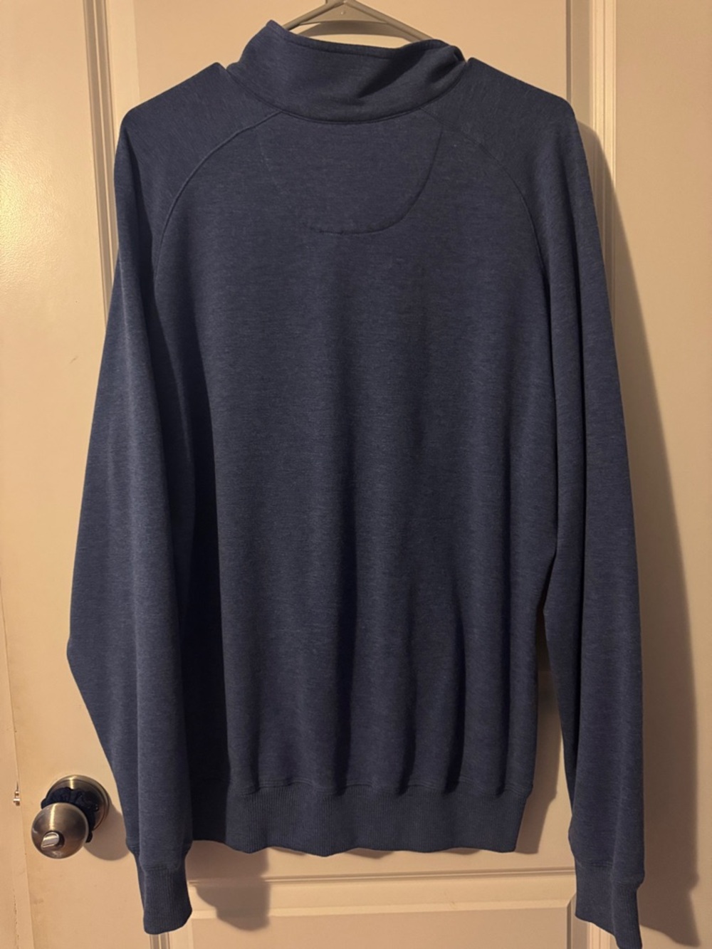F&G Tech Pullover 1/4 Zip Long Sleeve‎ Mens Large L Blue Golf EUC - Picture 5 of 5